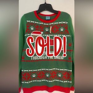 Dachshund Through The Snow Christmas Sweater NWT Size Small